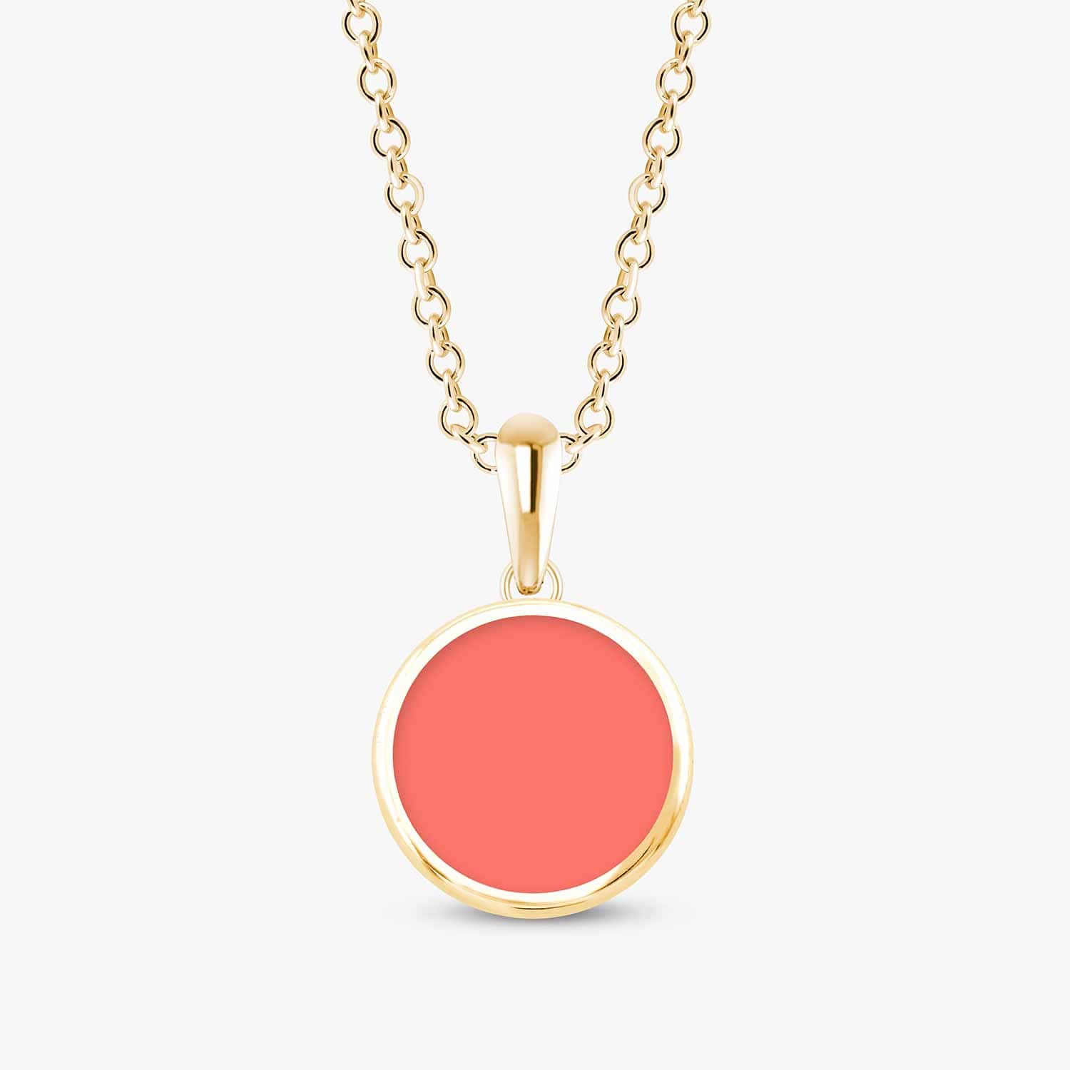 Custom Ceramic Disc Anhänger Coral