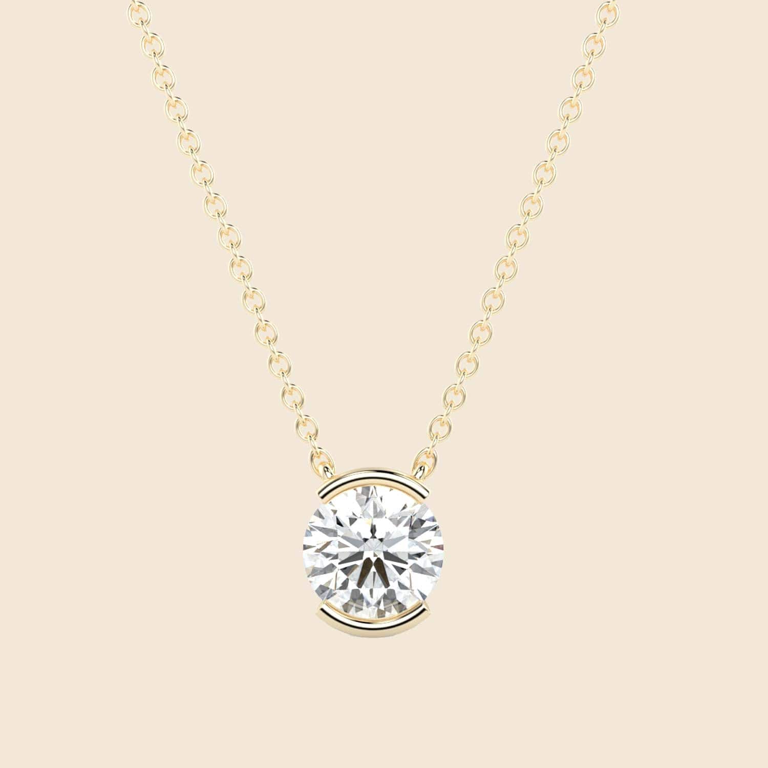 Half Iris Round Kette Gelb