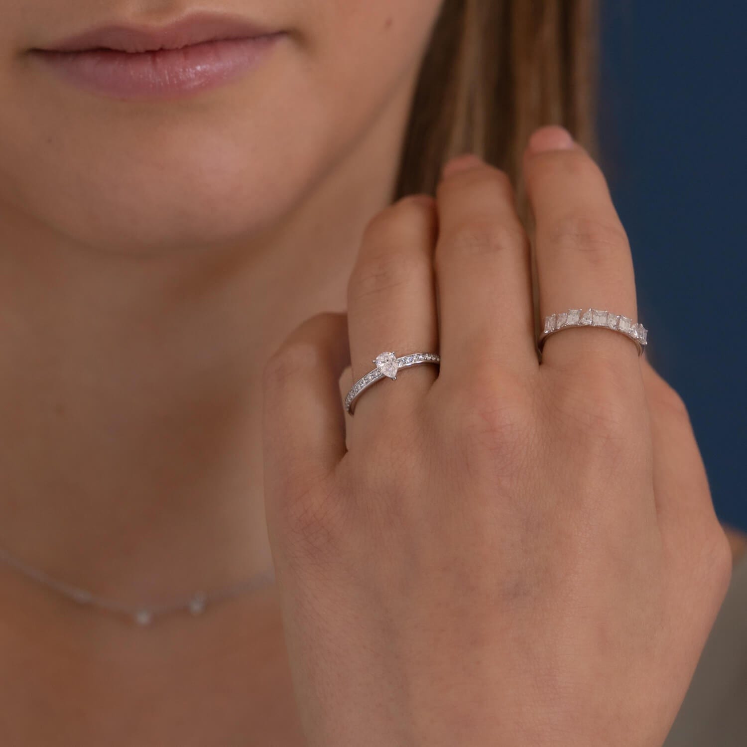 Lily Pear Solid Micro Ring