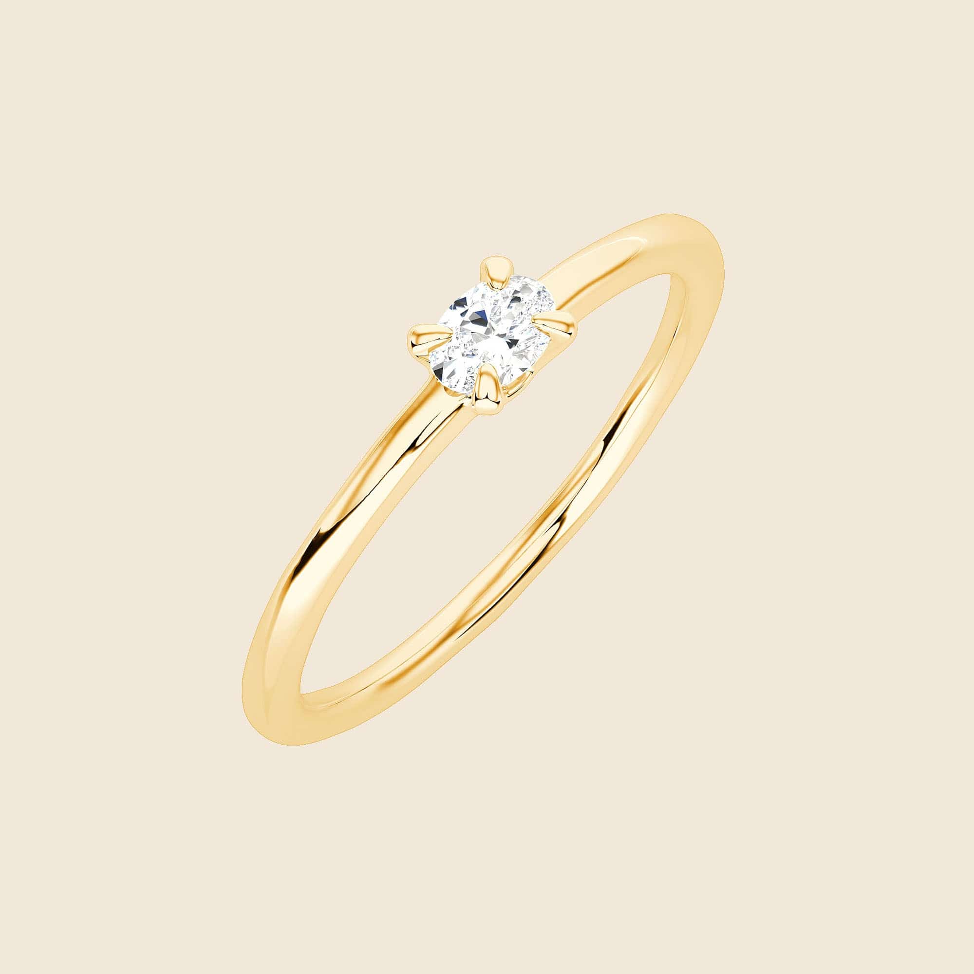 Lab-Grown Diamond Engagement Ring