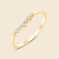 Toi et Moi Crown Diamantring in 14k Gelbgold