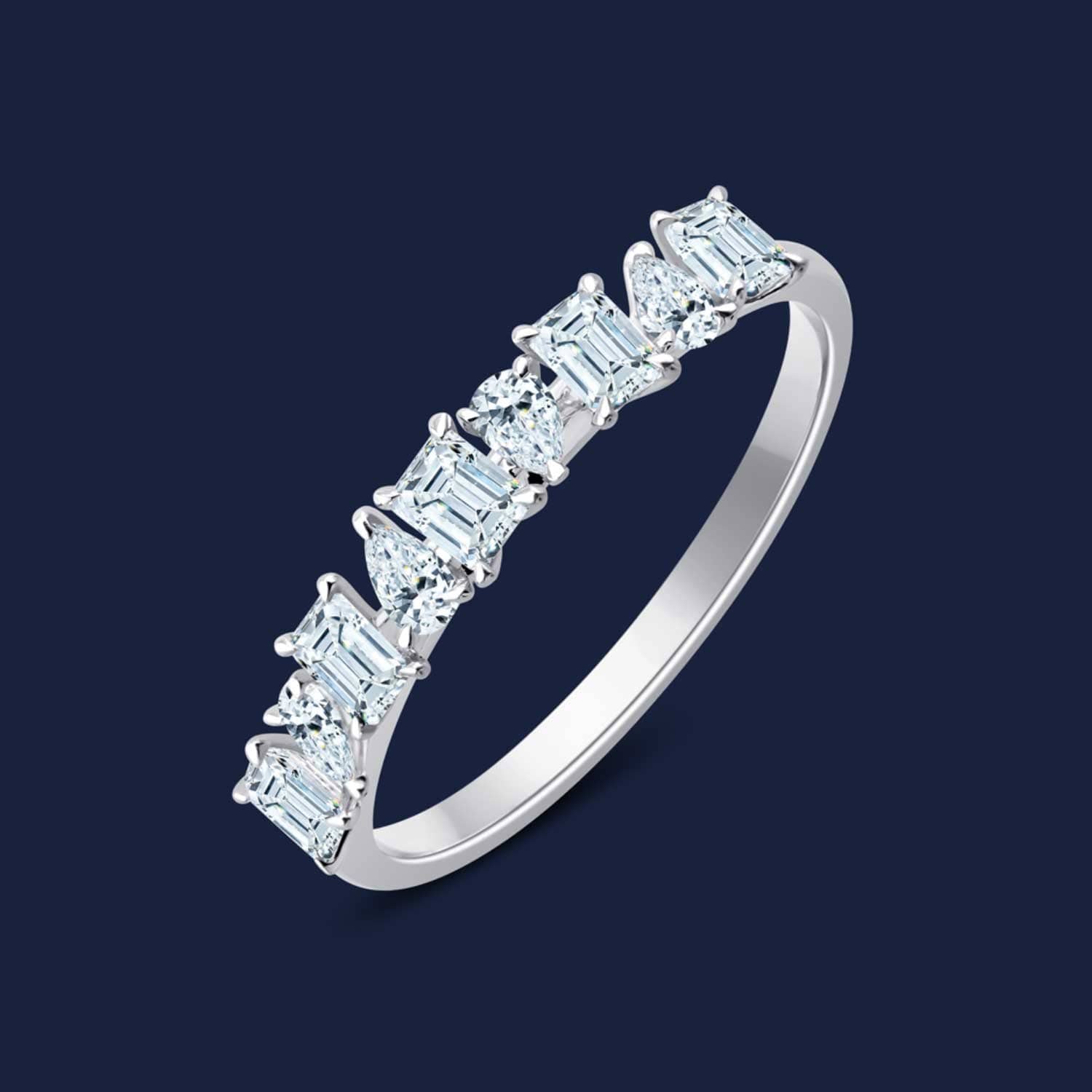 Blended Fancy Shape Band