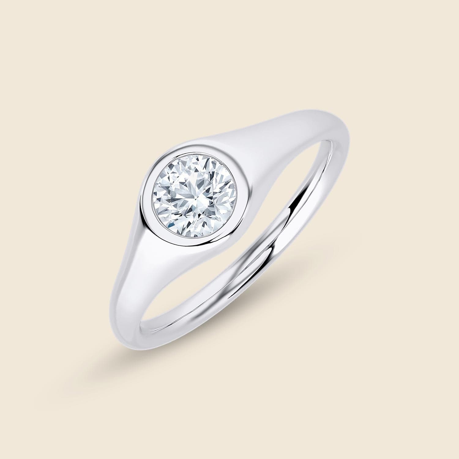Round Signet Ring