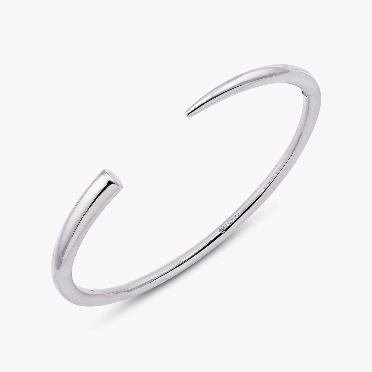 Armreif in Elefantenstoßzahnoptik in Sterling Silber