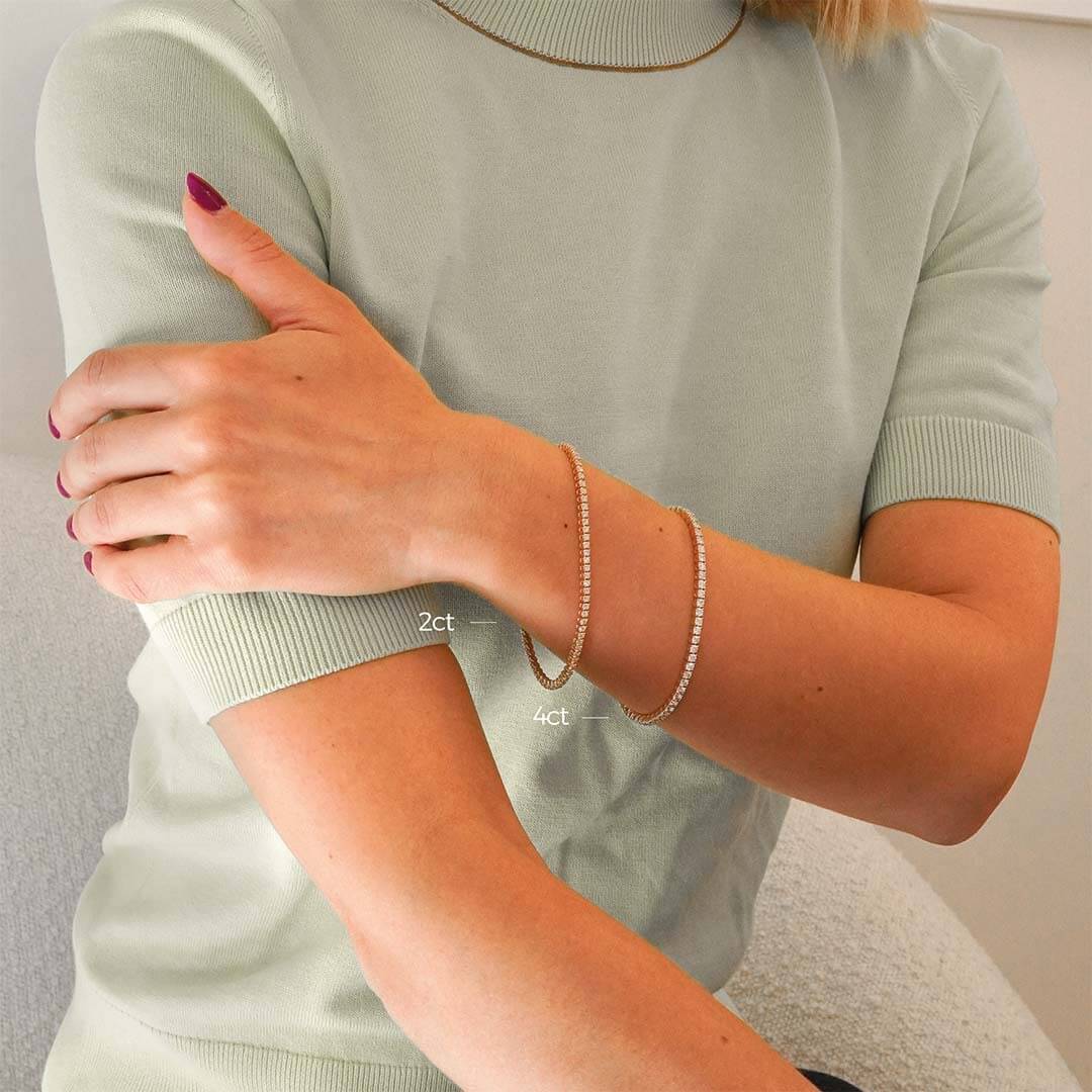 Tennis Armband in 4ct Diamanten