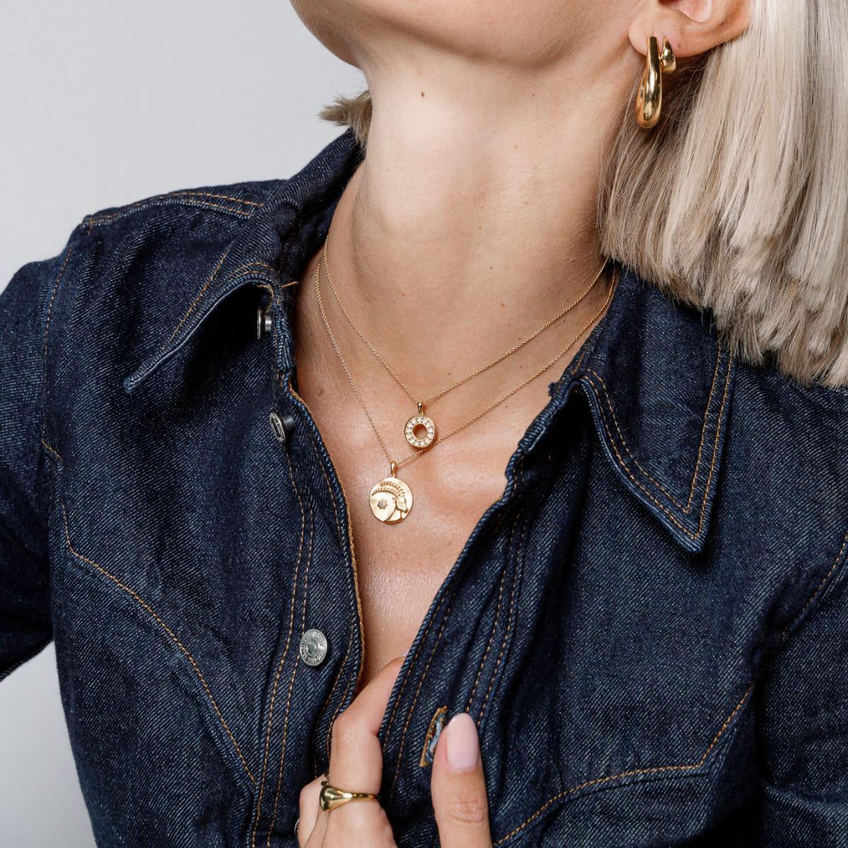 nachhaltige Kette mit natürlichen Diamanten