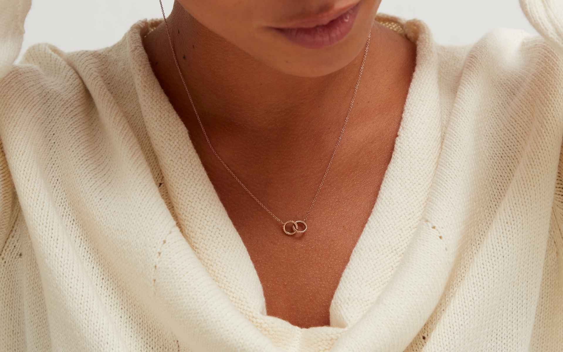 nachhaltige Kette mit natürlichen Diamanten