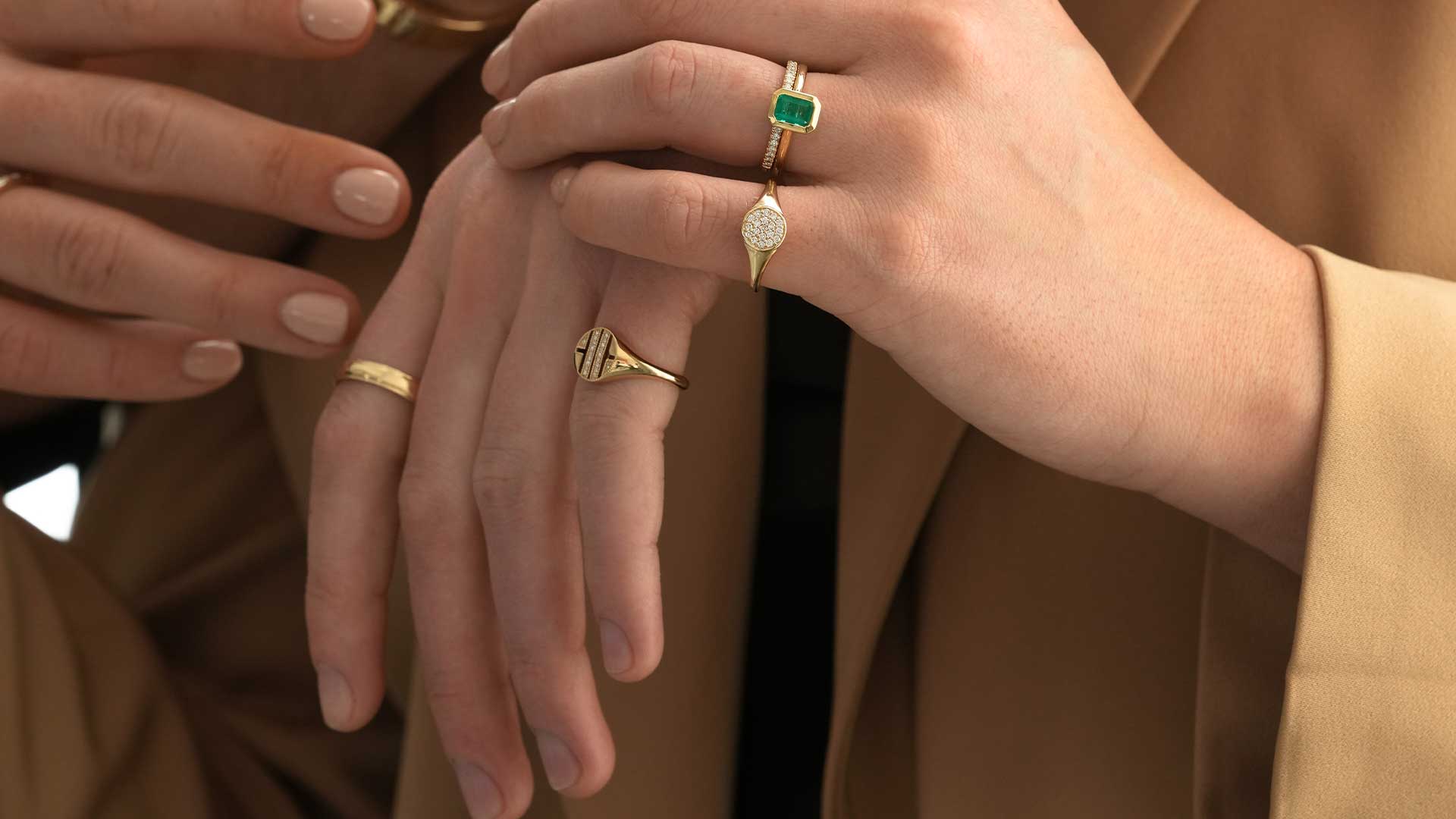 nachhaltige Siegelringe aus recyceltem Gold oder Silber