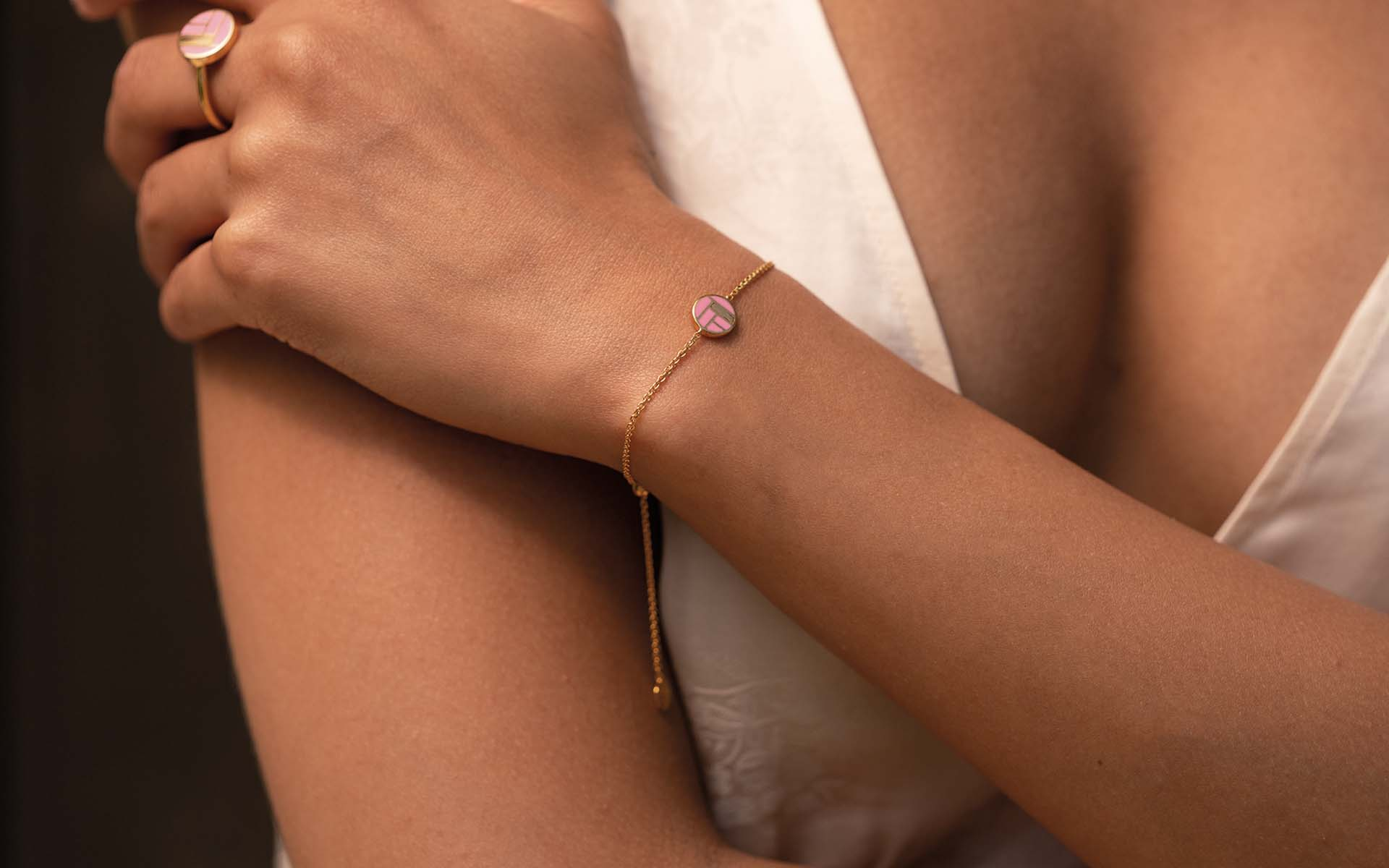Bauhaus Ceramic Silber Armband