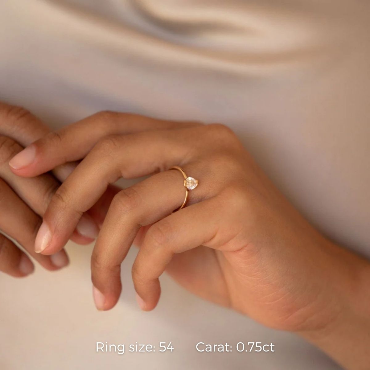 Round Half Iris Ring