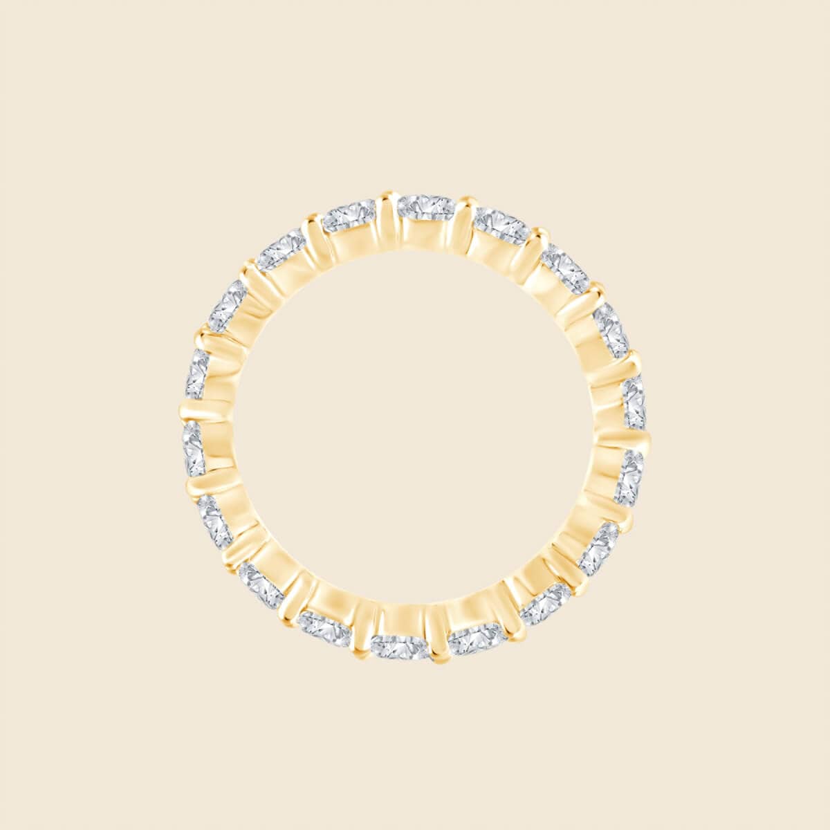 Prachtvoller Ring mit rundgeschliffenen Labor-Diamanten