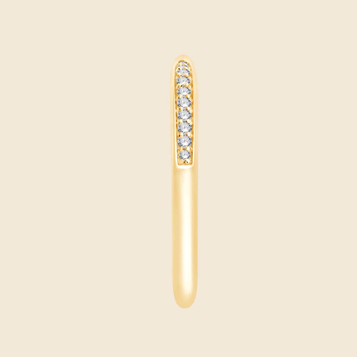 Verspielter Diamanten Besetzer Ring von der Seite