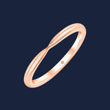 Geflochtener Ring in Rosegold