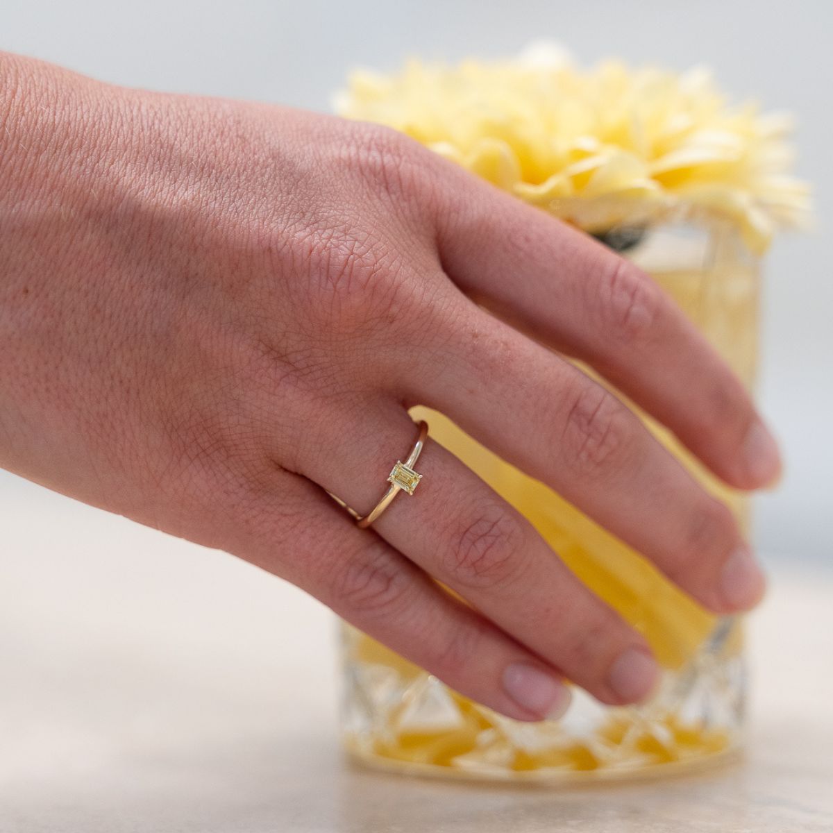 Emerald Yellow Ring