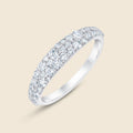 Silberring mit Lab Diamanten im Rundschliff
