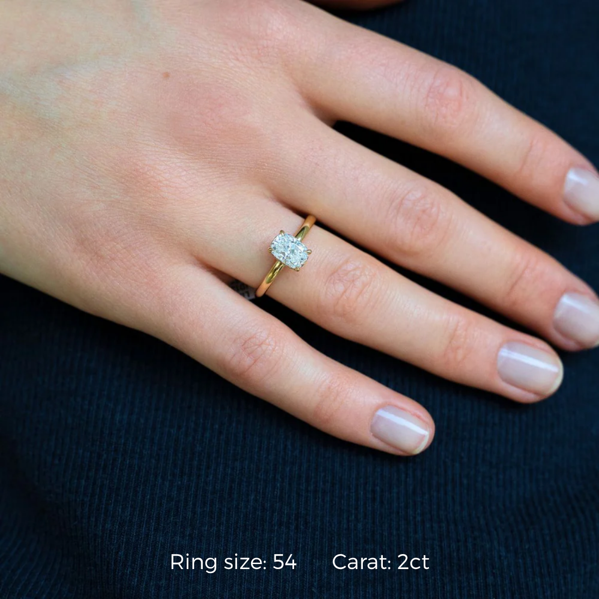 Lily Elongated Cushion Halo Ring