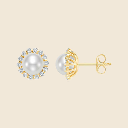 Pearl Halo Ohrstecker image