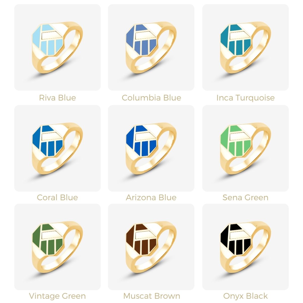 Bauhaus Custom Jagged signet ring