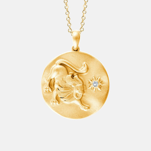 Zodiac Pendant Löwe Gelb