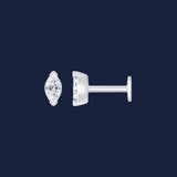 minimalistisches Piercing mit 0.07ct Diamant