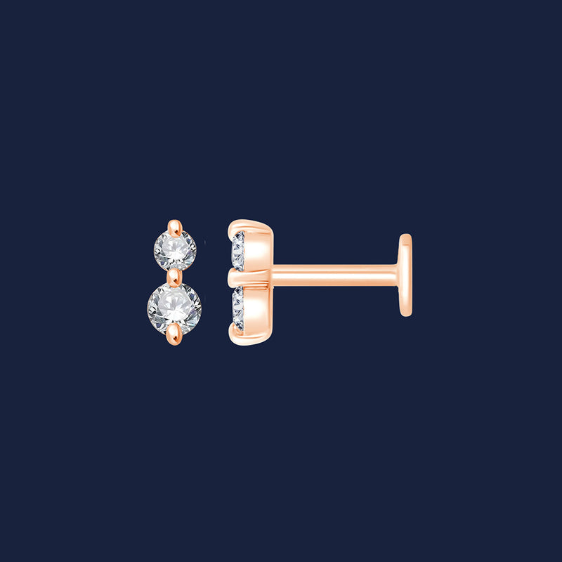 klassischer Diamantohrstecker aus Vollgold