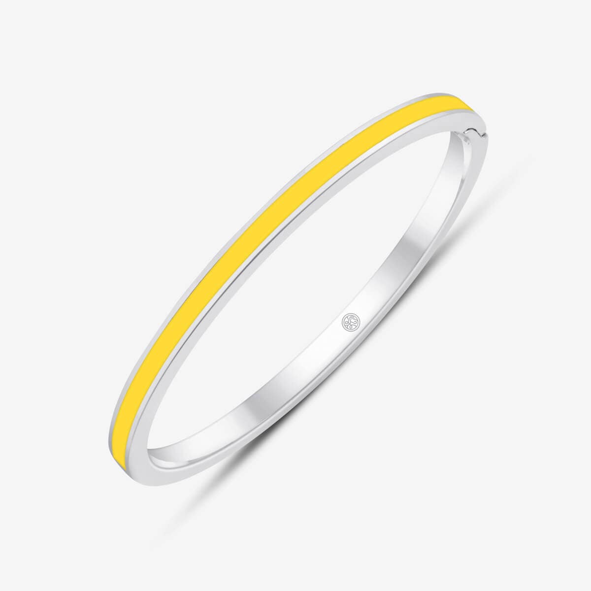 Armreif aus Sterlingsilber mit gelbem Keramik