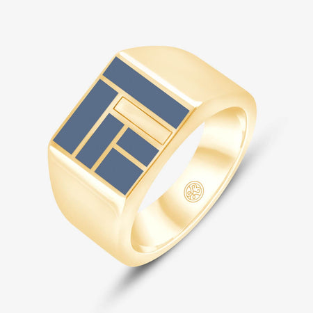 Bauhaus Custom Square Signet Ring image