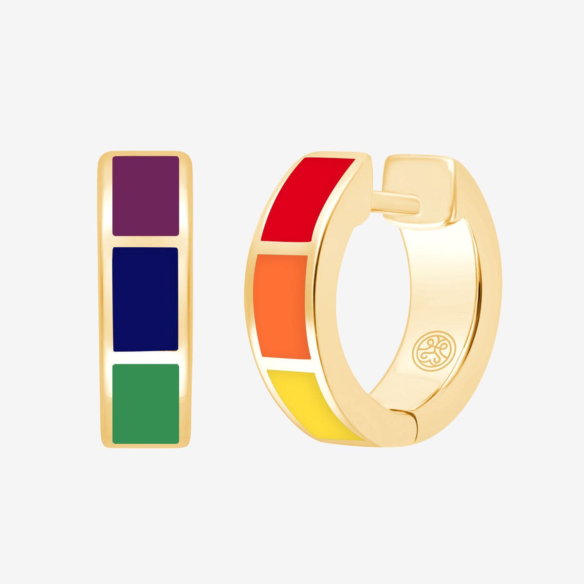 Bauhaus Rainbow Thick Kreolen