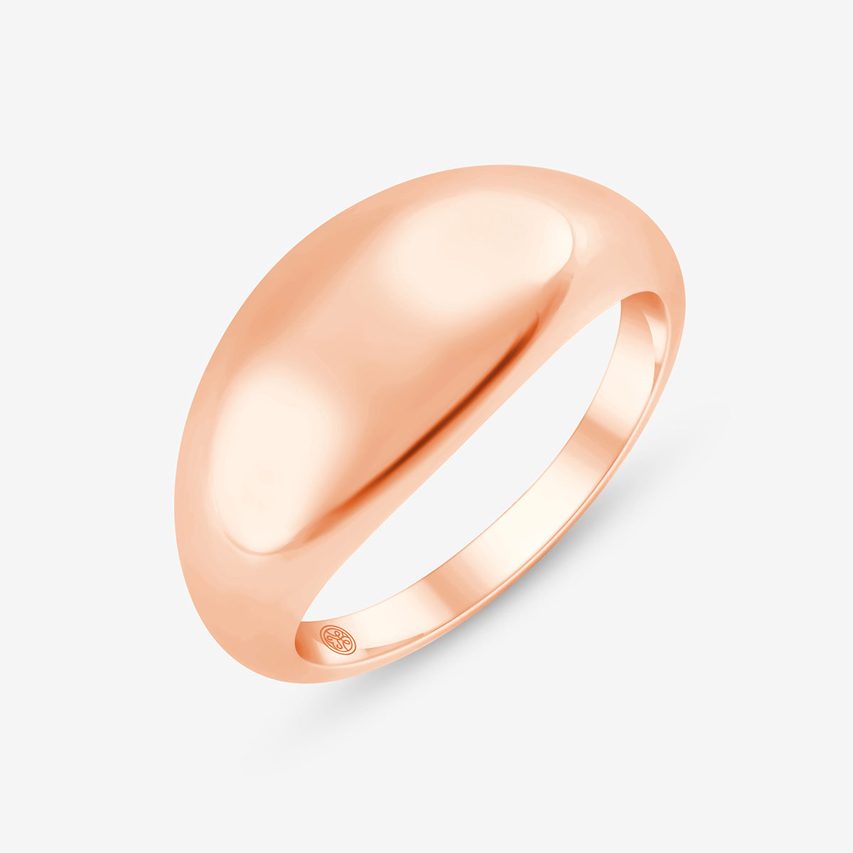 Markanter Bogenring 18k vergoldet in Rose