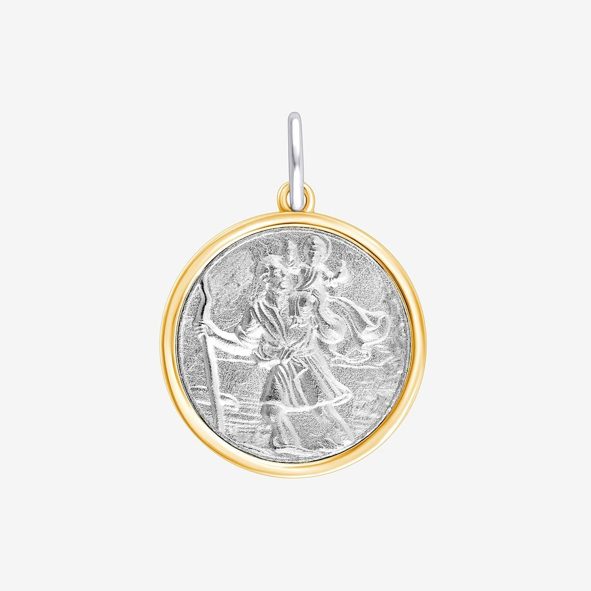 Christophorus Anhänger in Gold und Silber