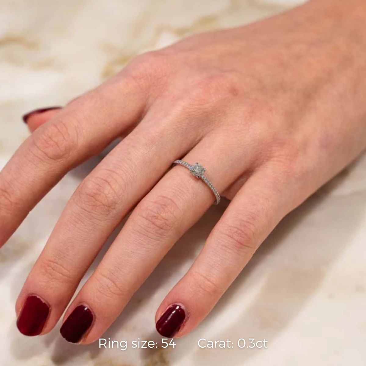 Micro Hava-Ring mit rundem Diamant Modelbild