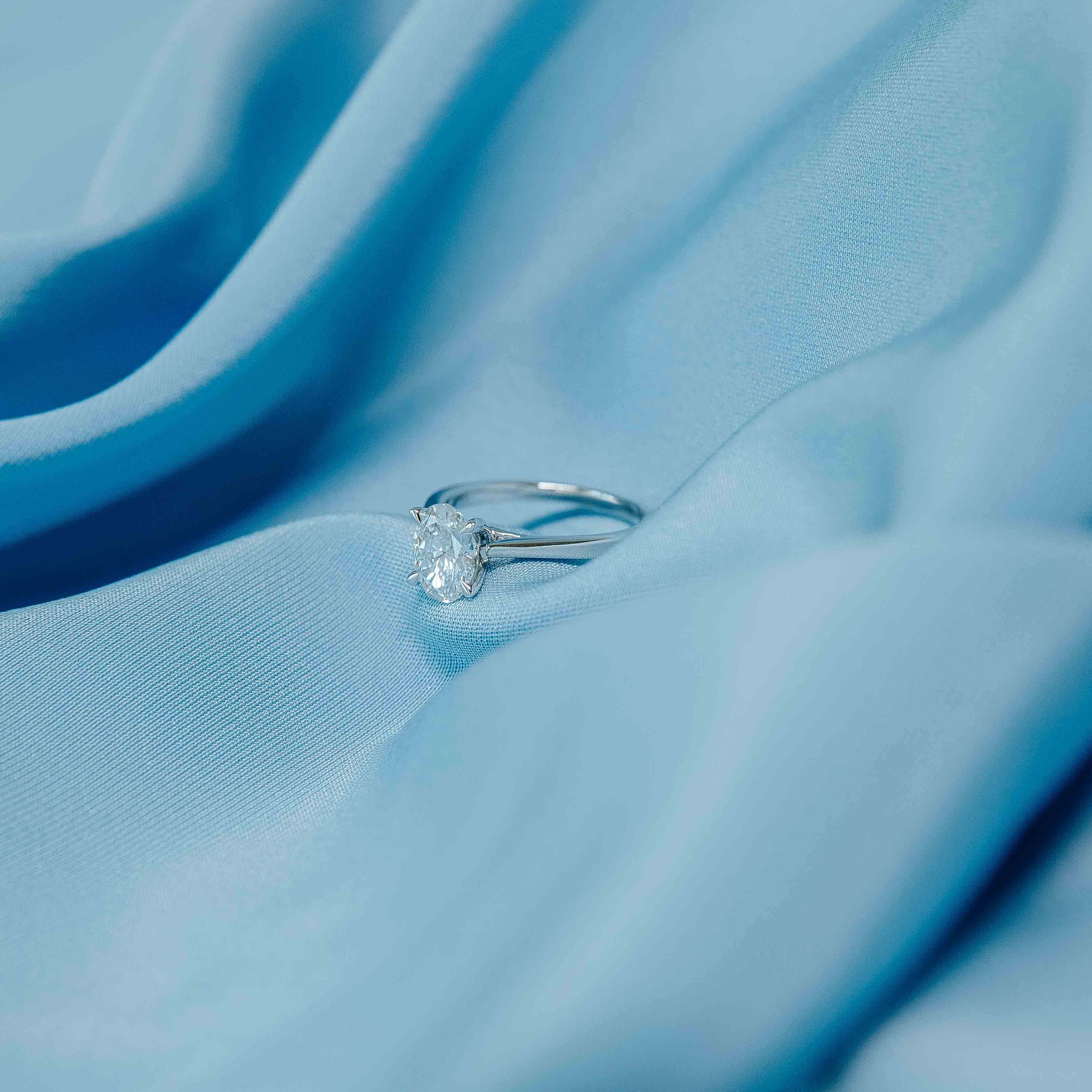 nachhaltiger Lab-Grown Diamantenring aus recyceltem Gold
