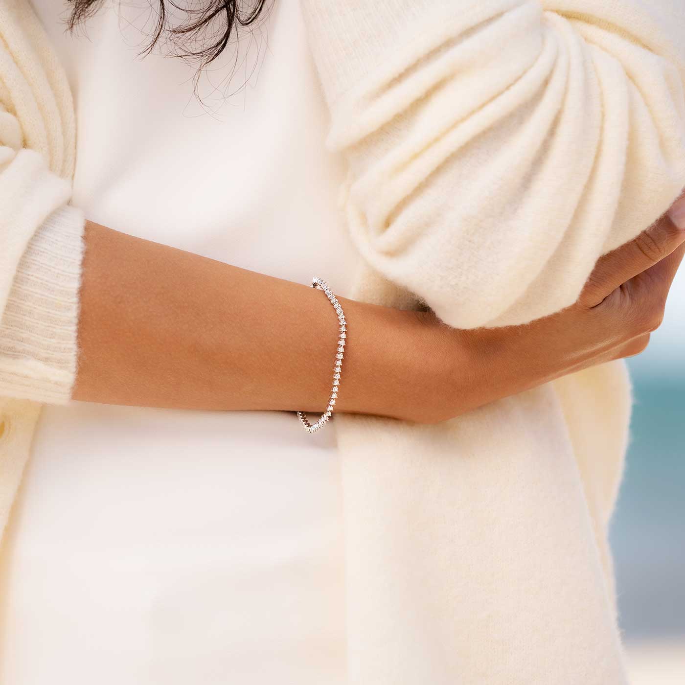 nachhaltiges Diamanten Tennis Armband