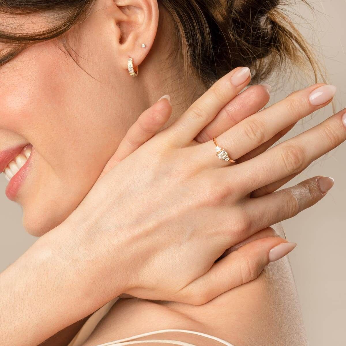 Lily Emerald Trapazoid Ring