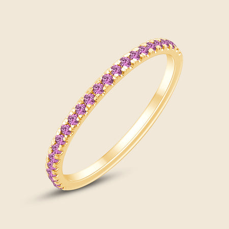 Pink Micro Sapphire Band image