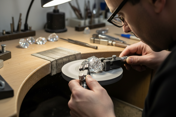 polieren eines diamanten