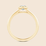 Oval Floating Iris Ring