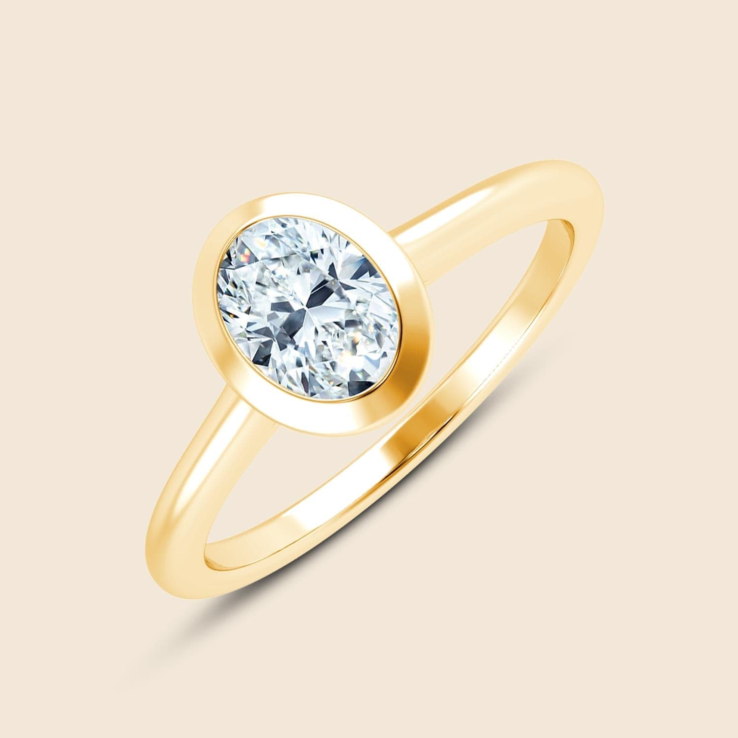 Oval Floating Iris Ring