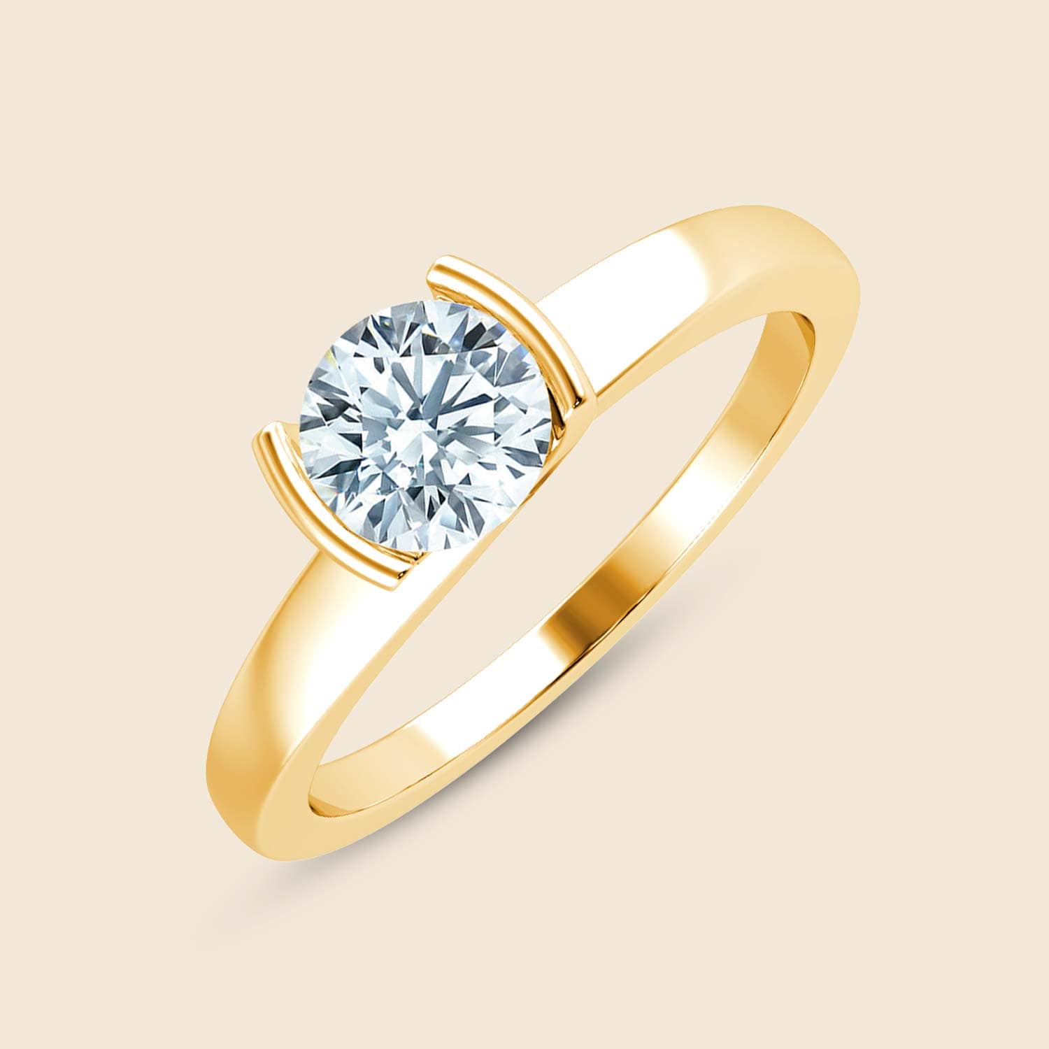 Round Sleeping Iris Ring