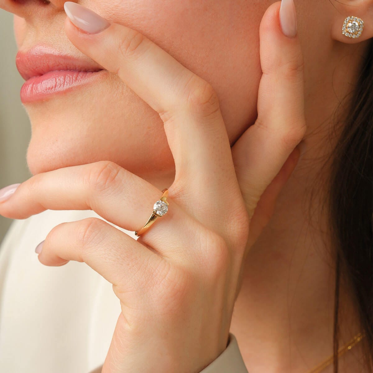 Runder Iris  Diamantenring