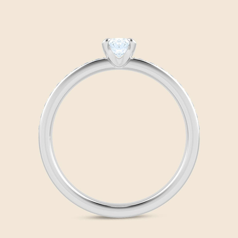 Lily Oval Solid Micro Ring