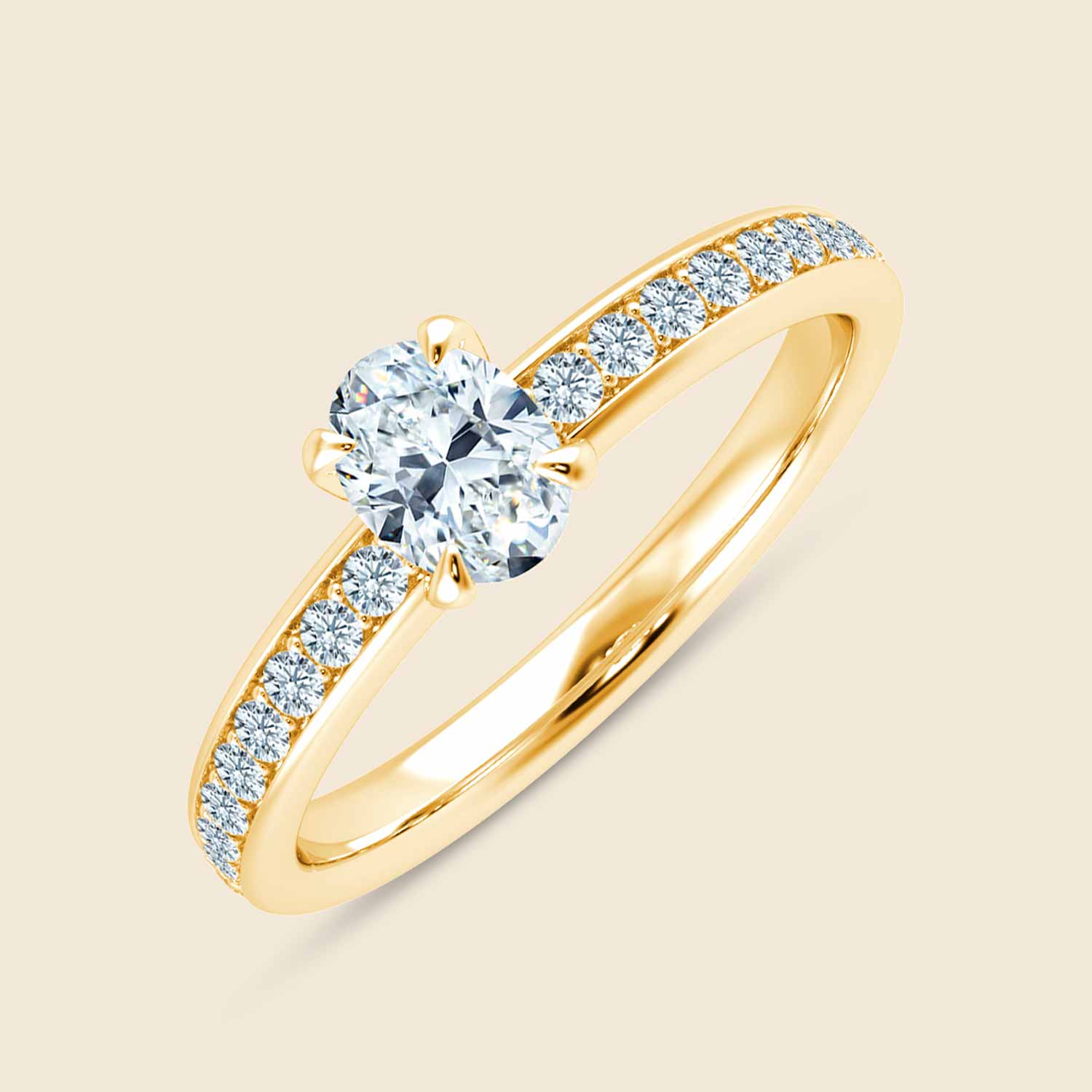Lily Oval Solid Micro Ring