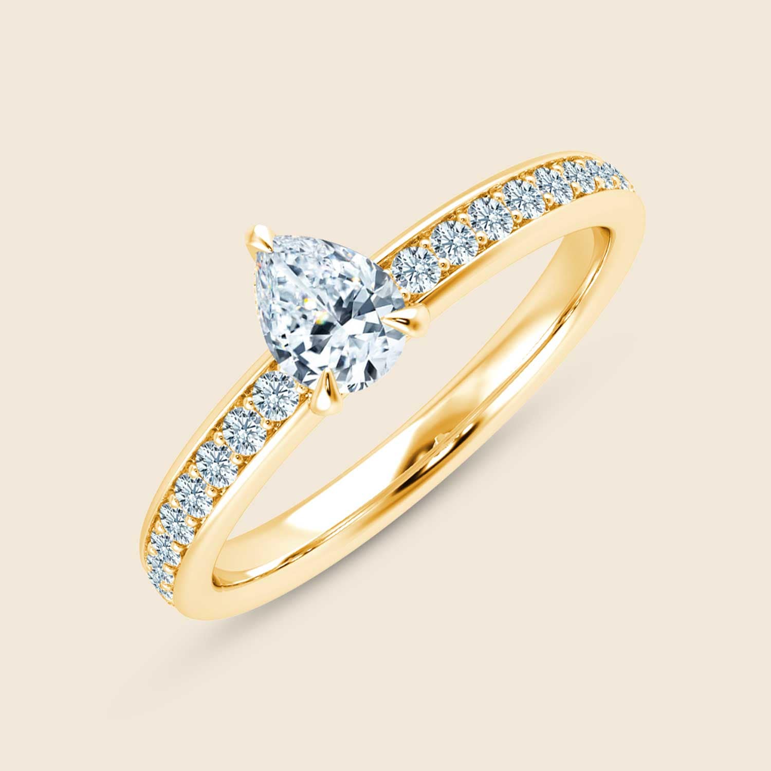 Lily Pear Solid Micro Ring