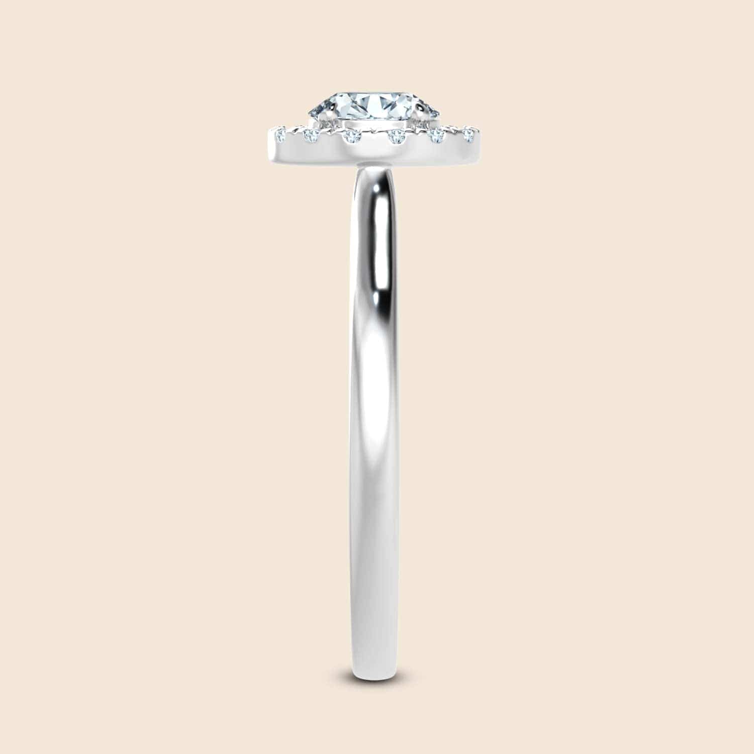 Hyacinth Oval Halo Ring