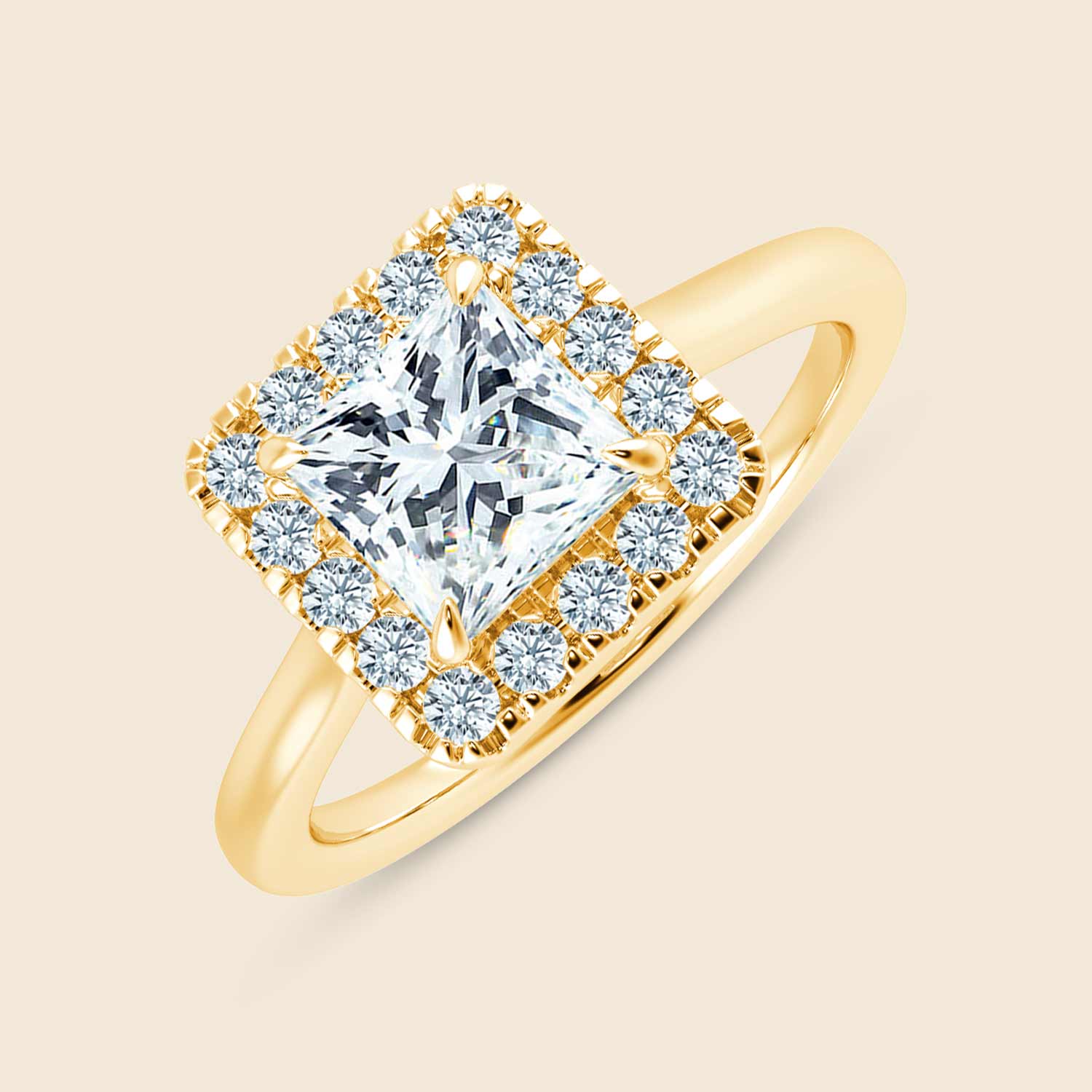 Hyacinth Princess Halo Ring