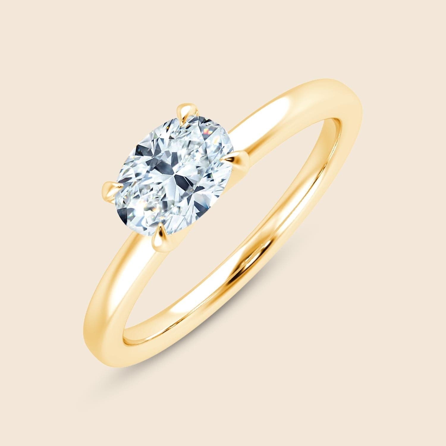 Oval Lily Sleeping Ring