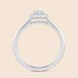 Racene Pinched Halo Ring