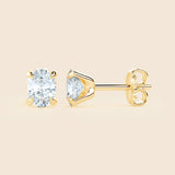 Lily Oval Studs Yellow