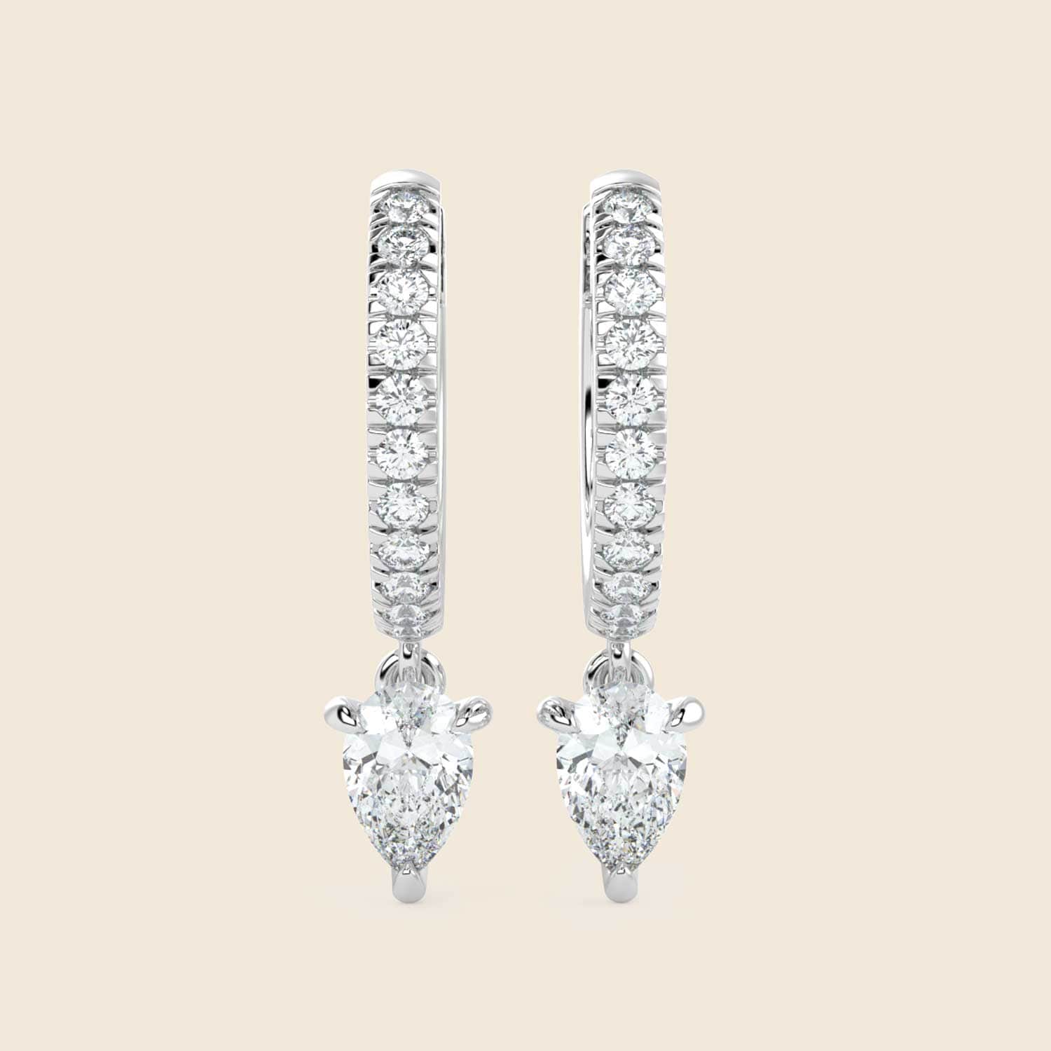 Pear Lily Danglers White