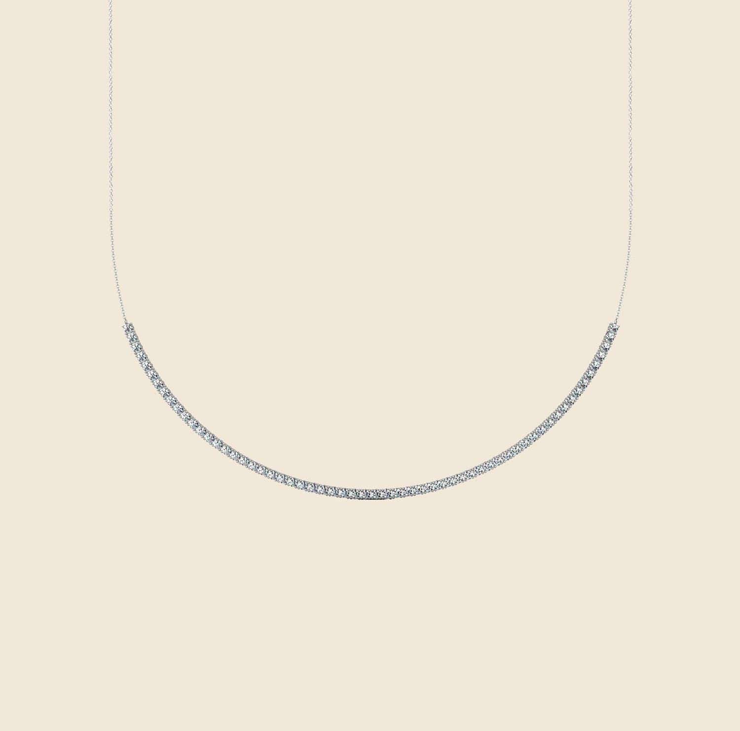 Lily Tennis Necklace White